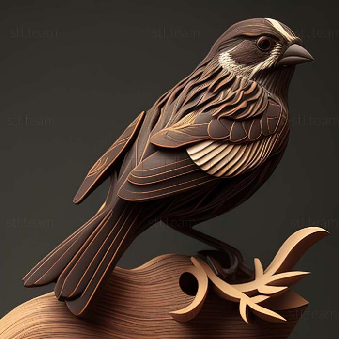 3D model sparrow (STL)